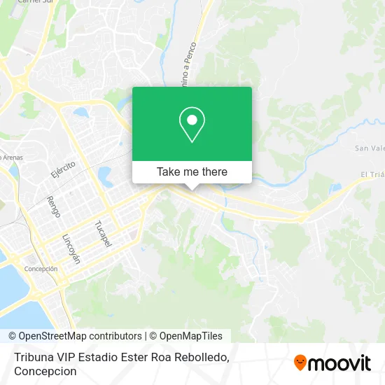 Mapa de Tribuna VIP Estadio Ester Roa Rebolledo