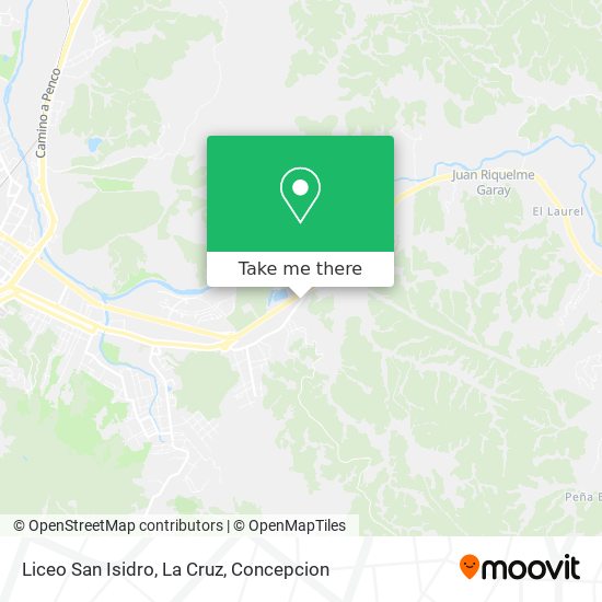 Liceo San Isidro, La Cruz map