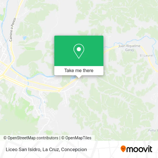 Mapa de Liceo San Isidro, La Cruz