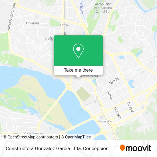 Mapa de Constructora González Garcia Ltda