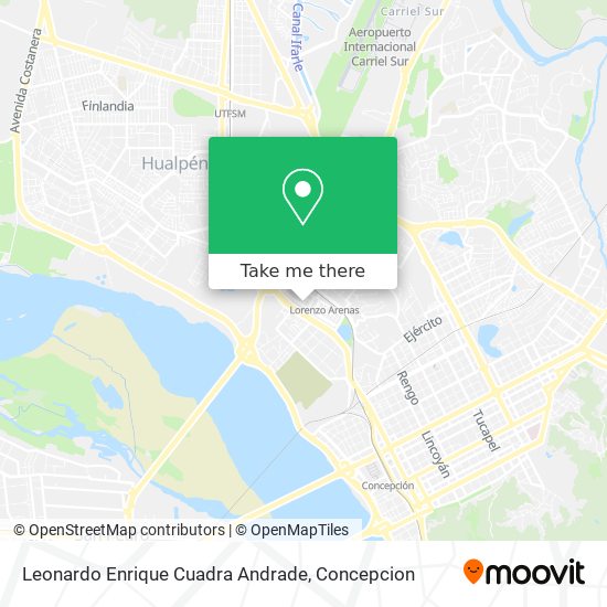Leonardo Enrique Cuadra Andrade map