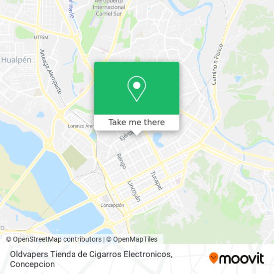 Mapa de Oldvapers Tienda de Cigarros Electronicos