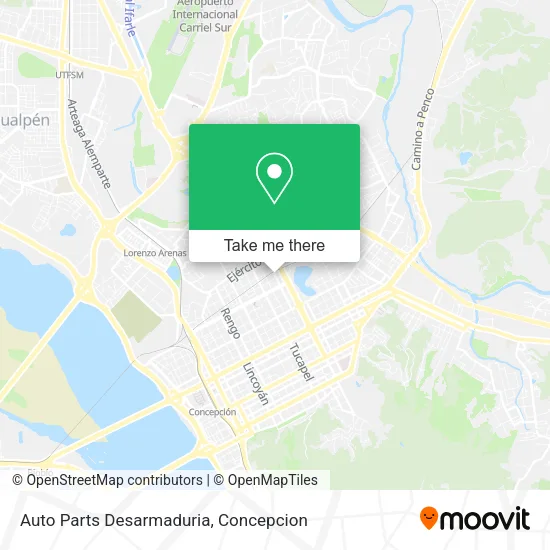 Mapa de Auto Parts Desarmaduria