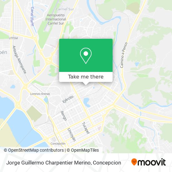 Jorge Guillermo Charpentier Merino map