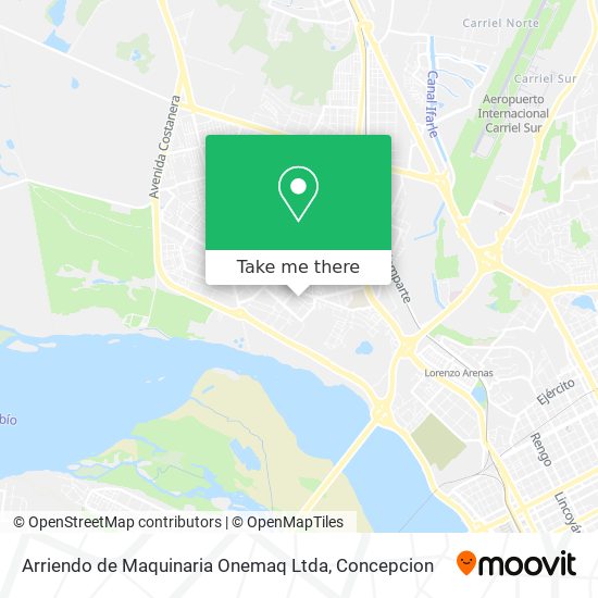 Arriendo de Maquinaria Onemaq Ltda map