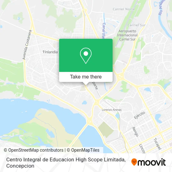 Mapa de Centro Integral de Educacion High Scope Limitada