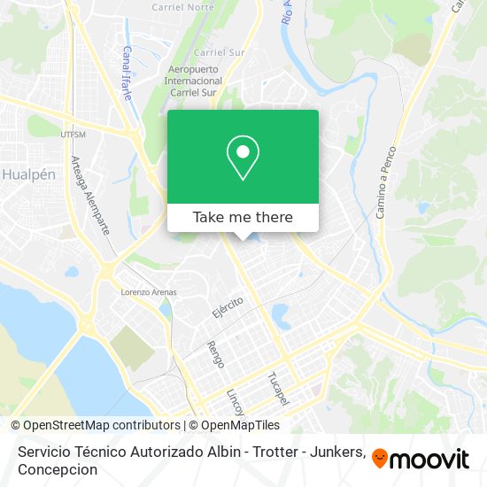 Mapa de Servicio Técnico Autorizado Albin - Trotter - Junkers