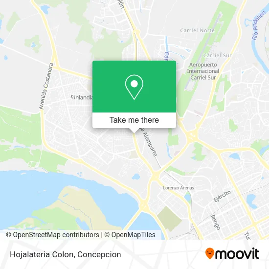 Mapa de Hojalateria Colon