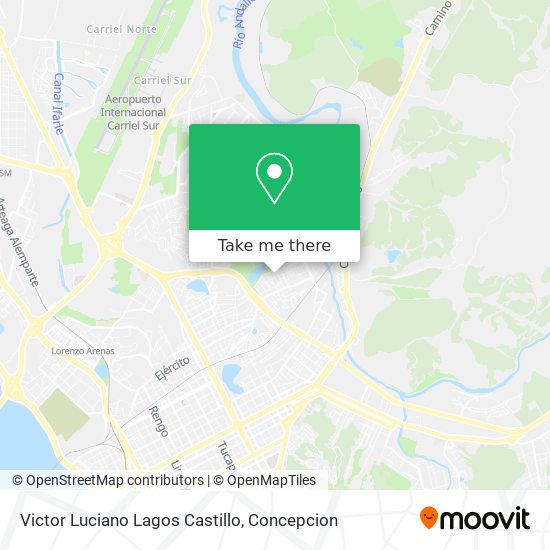 Victor Luciano Lagos Castillo map