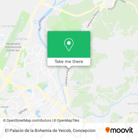 El Palacio de la Bohemia de Yeicob map