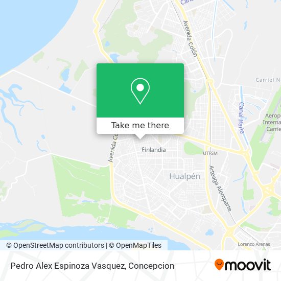 Pedro Alex Espinoza Vasquez map