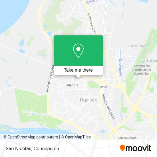Mapa de San Nicolas
