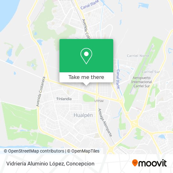 Vidriería Aluminio López map