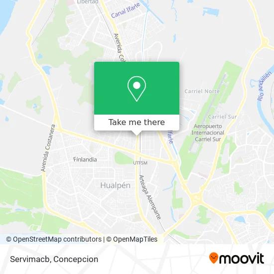Servimacb map