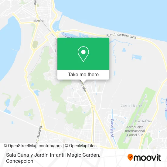 Mapa de Sala Cuna y Jardín Infantil Magic Garden