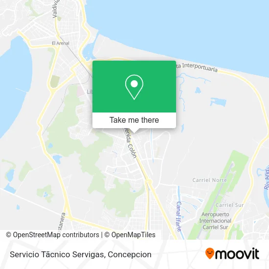 Mapa de Servicio Tãcnico Servigas