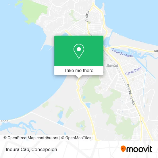 Mapa de Indura Cap