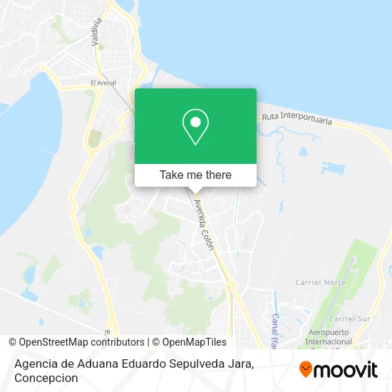 Mapa de Agencia de Aduana Eduardo Sepulveda Jara