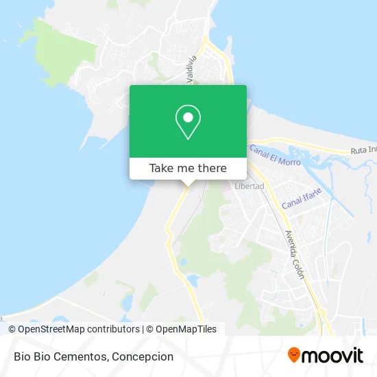 Mapa de Bio Bio Cementos