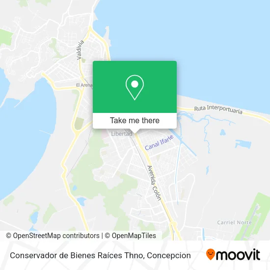 Conservador de Bienes Raíces Thno map
