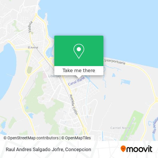 Raul Andres Salgado Jofre map