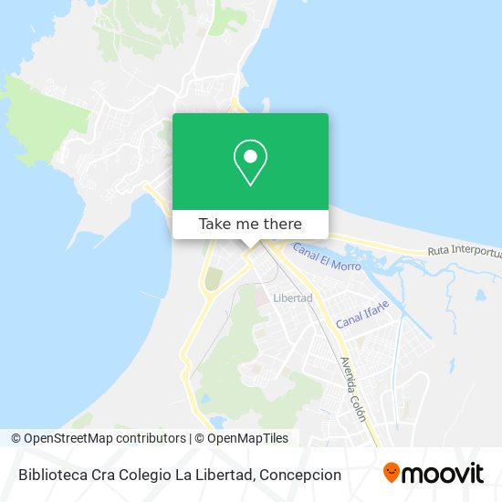Biblioteca Cra Colegio La Libertad map