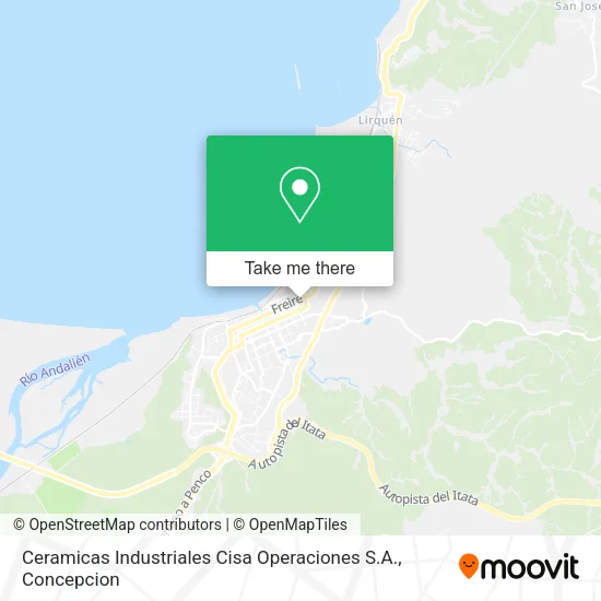 Mapa de Ceramicas Industriales Cisa Operaciones S.A.
