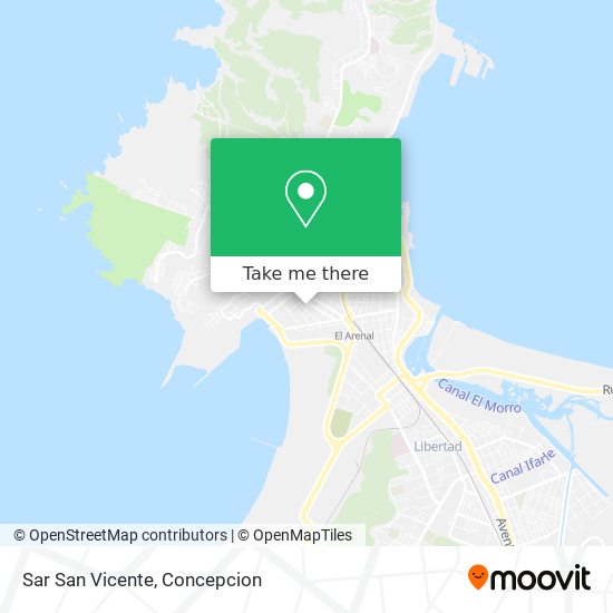 Mapa de Sar San Vicente