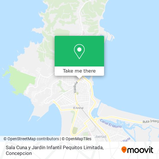 Mapa de Sala Cuna y Jardín Infantil Pequitos Limitada