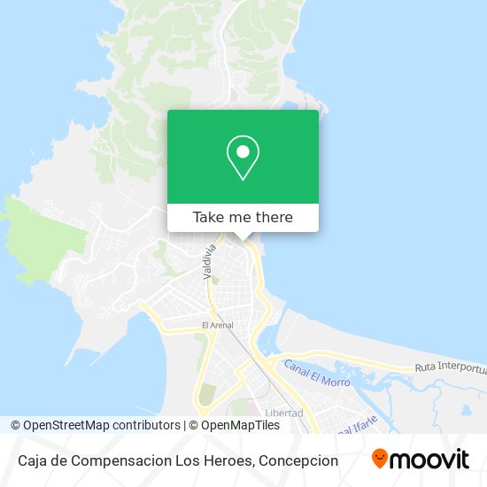 Caja de Compensacion Los Heroes map