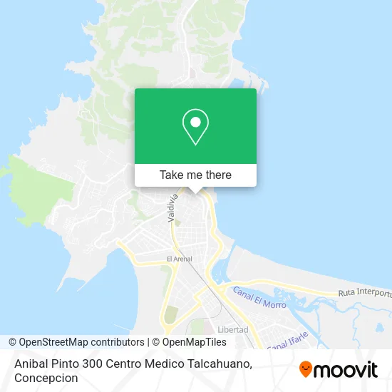 Mapa de Anibal Pinto 300 Centro Medico Talcahuano