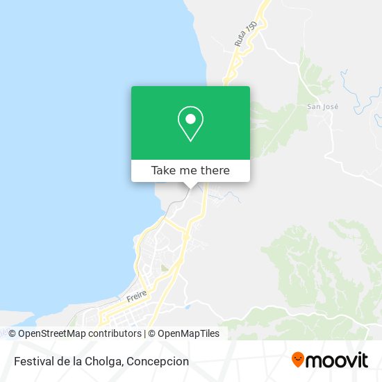 Mapa de Festival de la Cholga