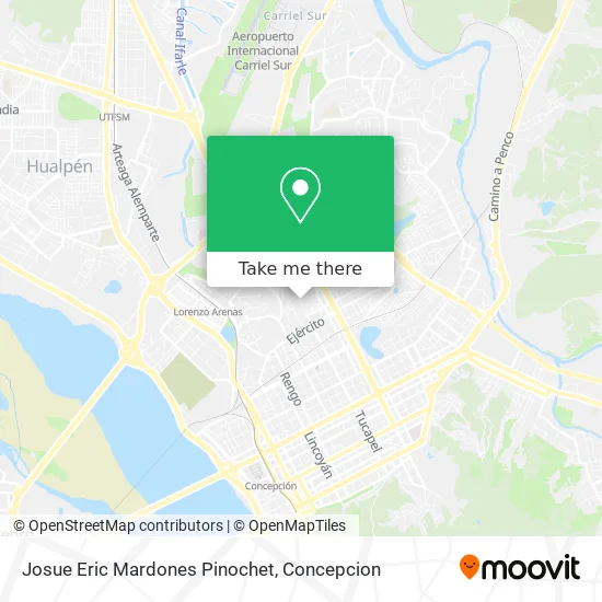Mapa de Josue Eric Mardones Pinochet