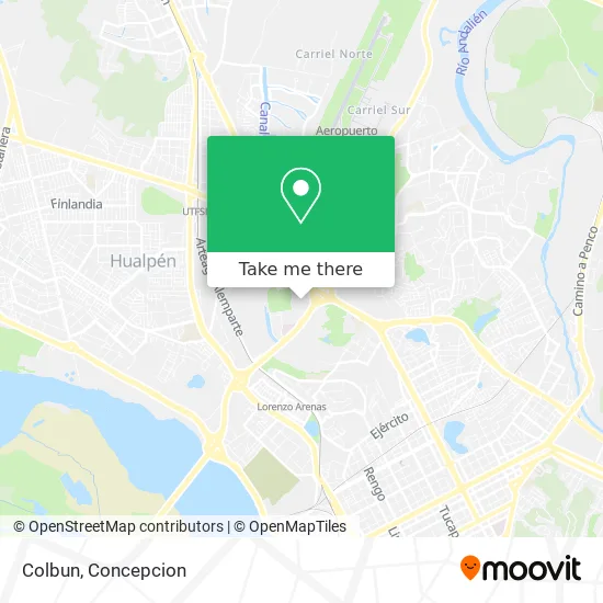 Mapa de Colbun