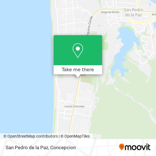 Mapa de San Pedro de la Paz