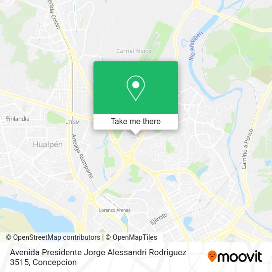 Mapa de Avenida Presidente Jorge Alessandri Rodriguez 3515