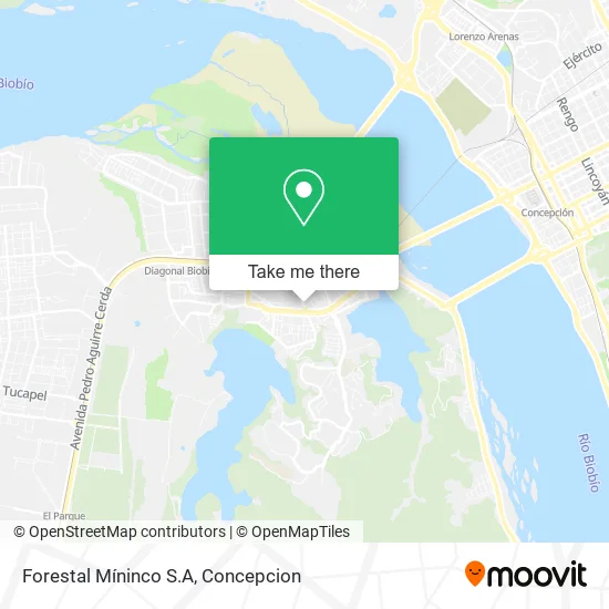 Mapa de Forestal Míninco S.A
