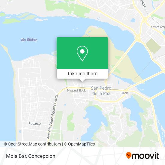 Mola Bar map