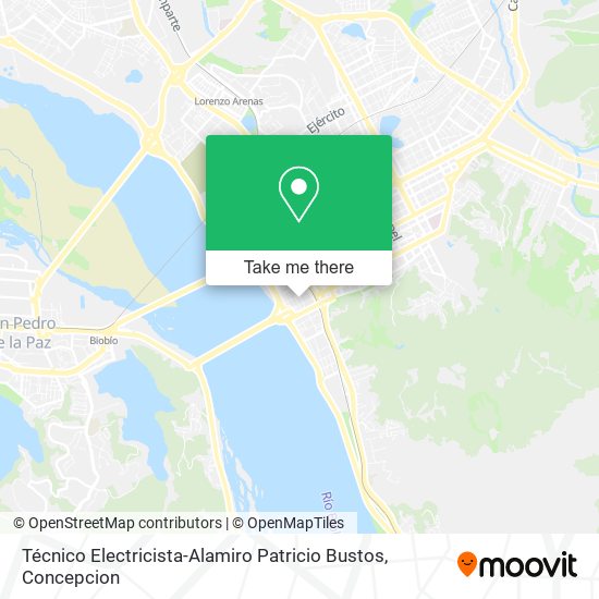 Técnico Electricista-Alamiro Patricio Bustos map