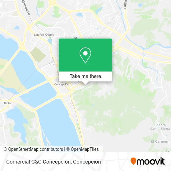 Comercial C&C Concepción map