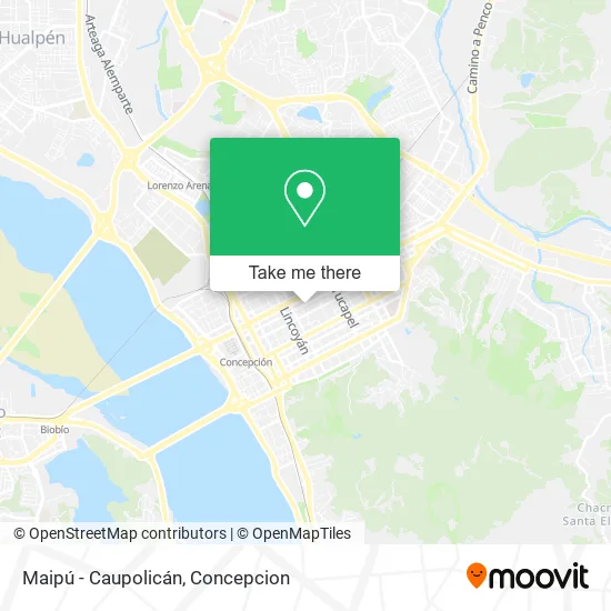 Mapa de Maipú - Caupolicán