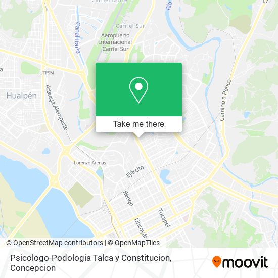 Psicologo-Podologia Talca y Constitucion map