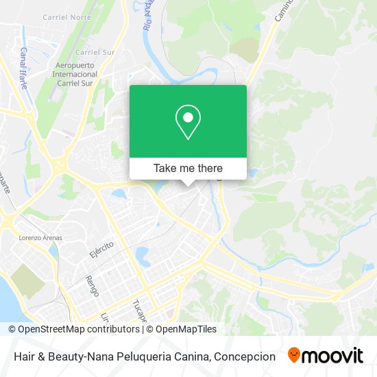 Mapa de Hair & Beauty-Nana Peluqueria Canina