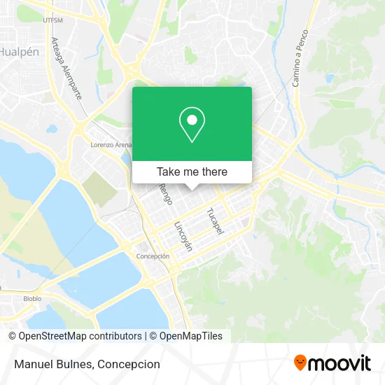 Mapa de Manuel Bulnes