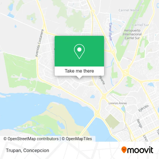 Trupan map