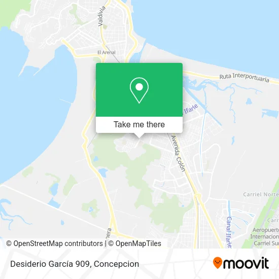 Desiderio García 909 map