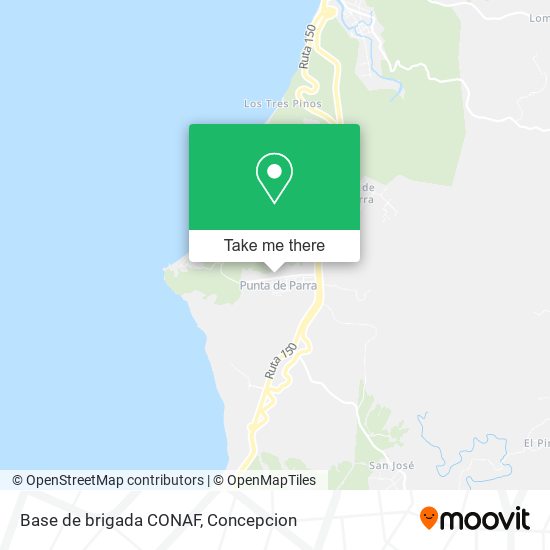 Mapa de Base de brigada CONAF