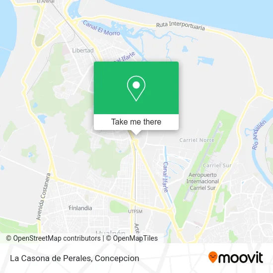 La Casona de Perales map