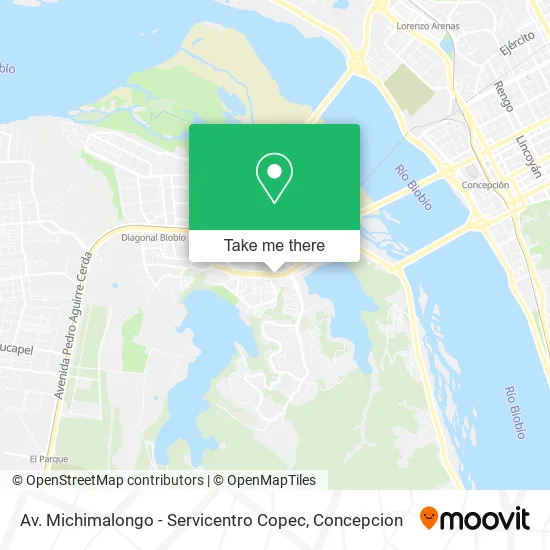Mapa de Av. Michimalongo - Servicentro Copec