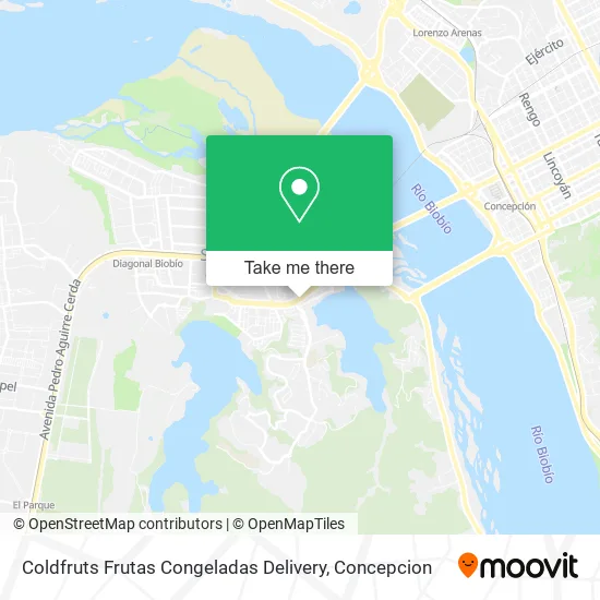 Mapa de Coldfruts Frutas Congeladas Delivery